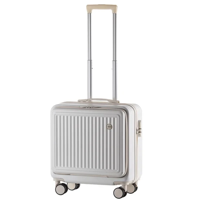 18 Inch Front Opening Suitcase Spinner Wheels Small Lightweight Luggage Fashion Boarding Trolley Case Suitcases Sets Travel