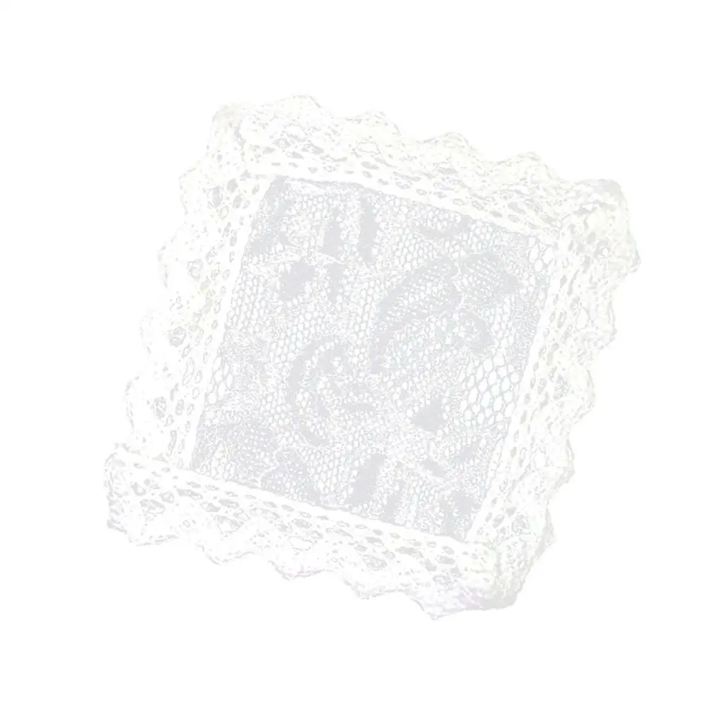 Elegante witte tafelkleed voor 1/12 schaal poppenhuis bureaudecor