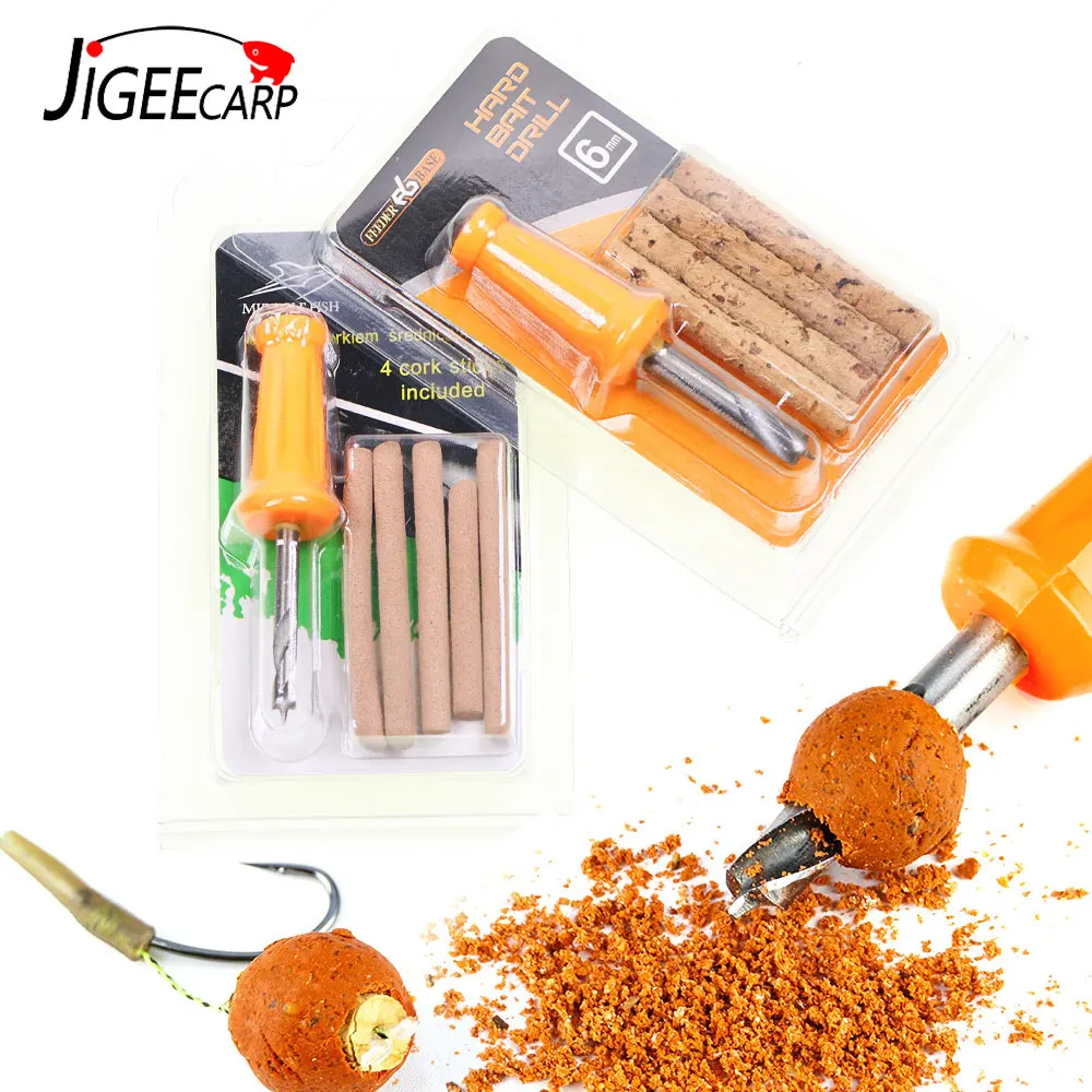 Corer de corcho para cebo de carpa con broca inoxidable - imagen 3