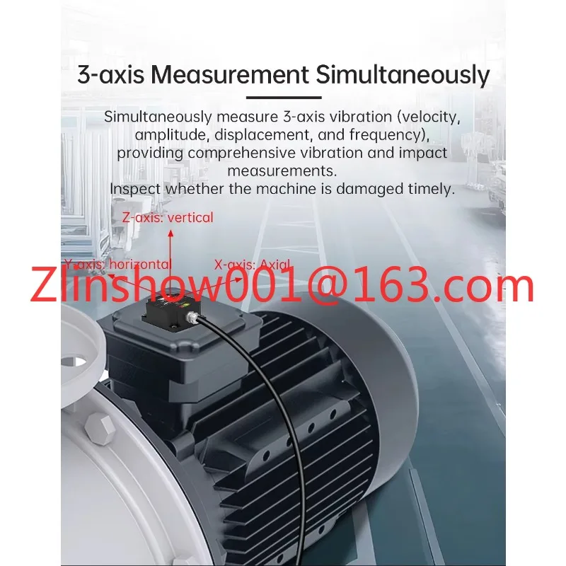WTVB02-485 3 Xial Vibration Sensor+Speed+Amplitude IP68 Waterproof Sensor for Motor Pump Vibration Monitoring
