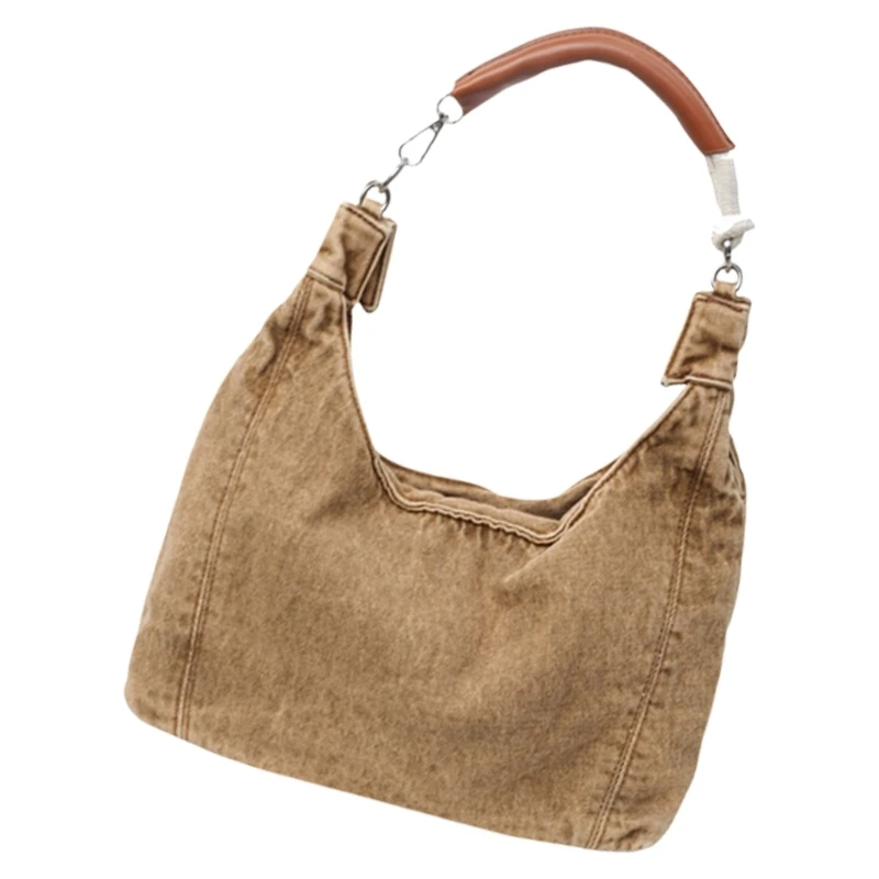 Women Armpit Bag Denims Shoulder Bag Handbag All-matching Underarm Bag for Daily