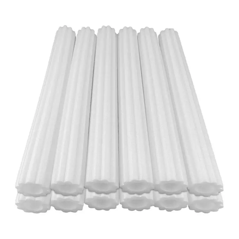 6/12 Pcs White Foam Padding Trampoline Pole Foam Sleeves, Trampoline Poles Cover Padding 40cm Foam Tubing Protective