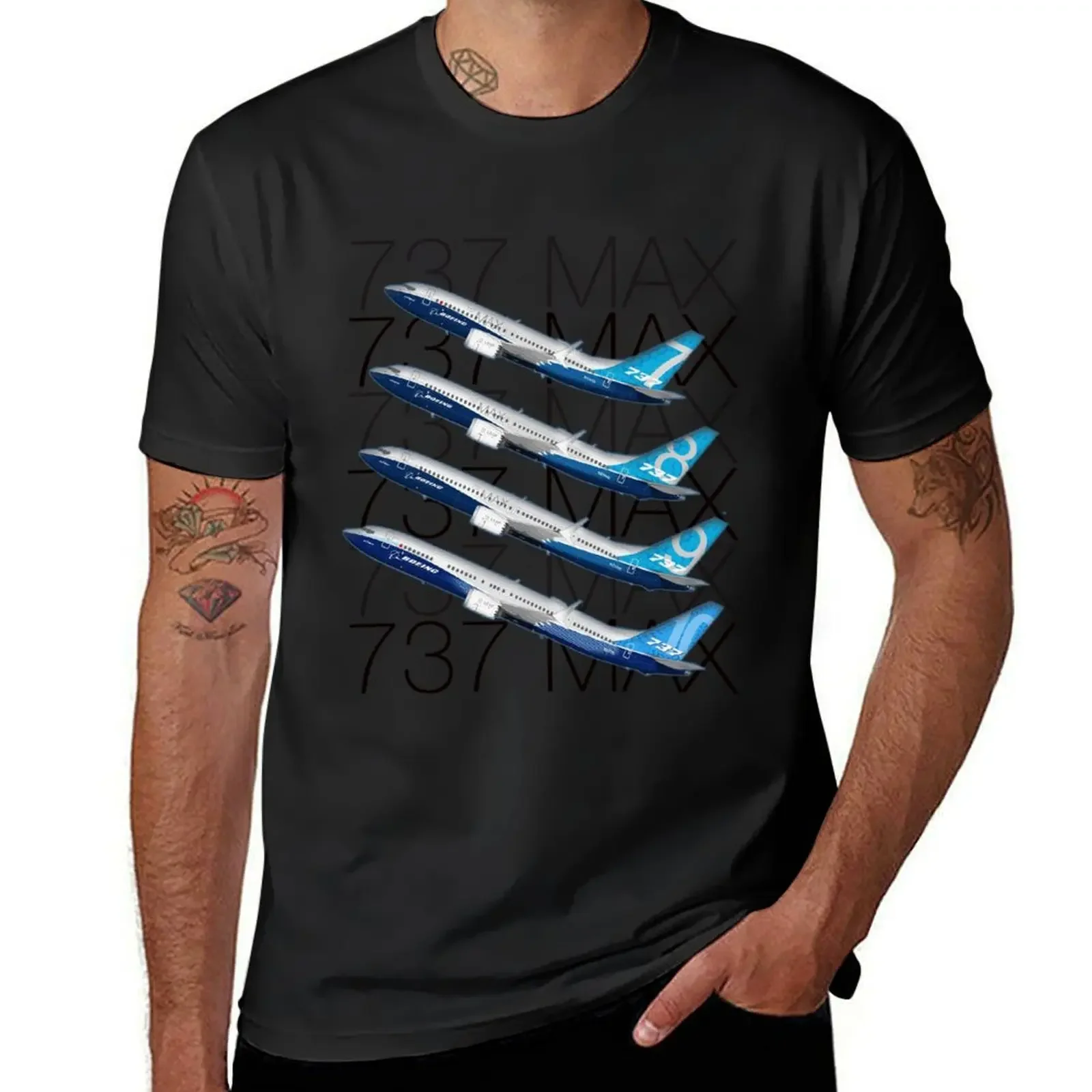 737 MAX Familiy T-Shirt baggy shirts cute clothes tshirts for men