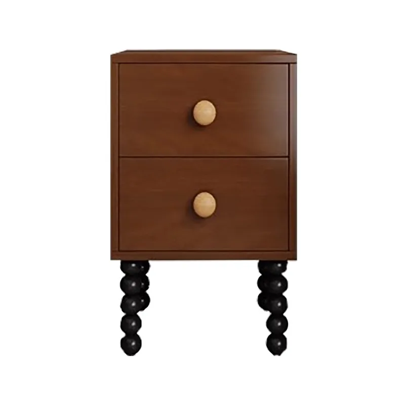 

Французская ретро-тумбочка из массива дерева для спальни, маленькая прикроватная тумба, новинка 2025 года, средневековый стиль, 30 см, прикроватный шкафчик для хранения