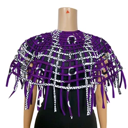 Ankara Shawl Necklace with Net Women Accessories African Print Cloth Cotton African Print Web Collar Shoulder Ankara Tops WYB669
