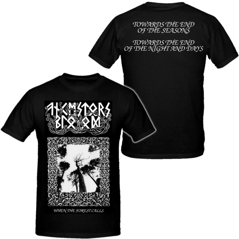 T-shirts Hip Hop pour Hommes Ancestors Blood, T-shirt en Coton Unisexe à Manches Courtes, Marque de Mode Été, Hauts Vintage Heavy Metal