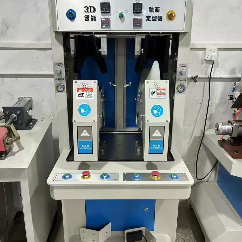 Martin boots single cold single hot 3d boot upper setting machine, pressure warping upper setting machine