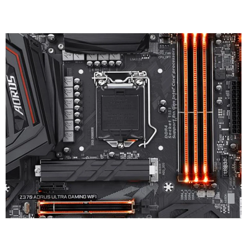 For Z370 AORUS ULTRA GAMING WIFI Motherboards LGA 1151 DDR4 64GB ATX For Intel Z370 Desktop Mainboard M.2 NVME SATA III USB3.0