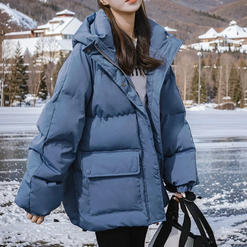 

Cotton-padded Jacket 2025 Autumn and Winter Loose Thickened Korean Women's Cotton-padded Jacket