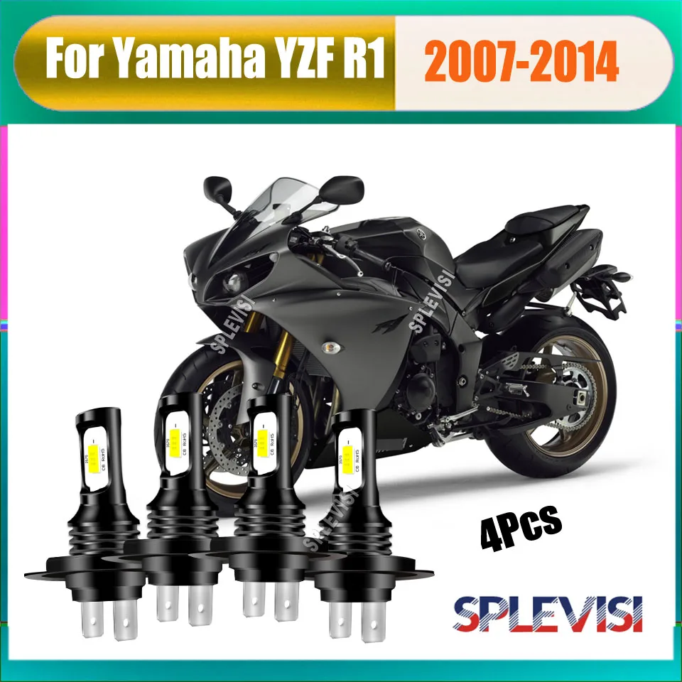 motorcycle light headlight high low beam -provides high-quality products For Yamaha YZF R1 2007 2008 2009 2010 2011 2012-2014