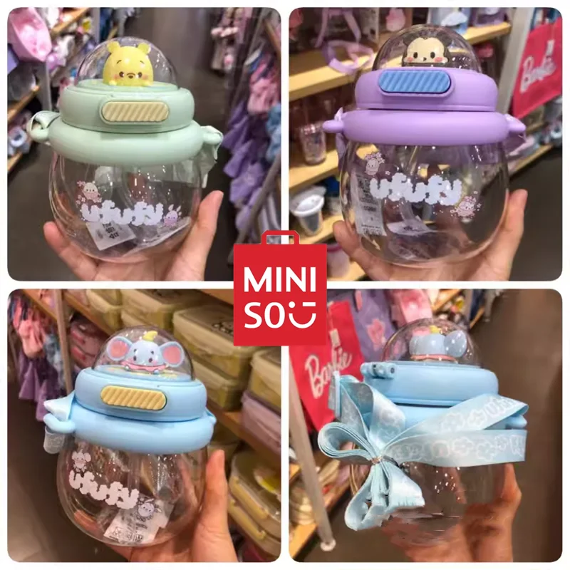 

Чашка MINISO Disney Ufuf с цветочным принтом, чашка со всплывающей чашкой аниме, Микки Маус, пух, медведь, сок, детская игрушка, подарок на день рождения