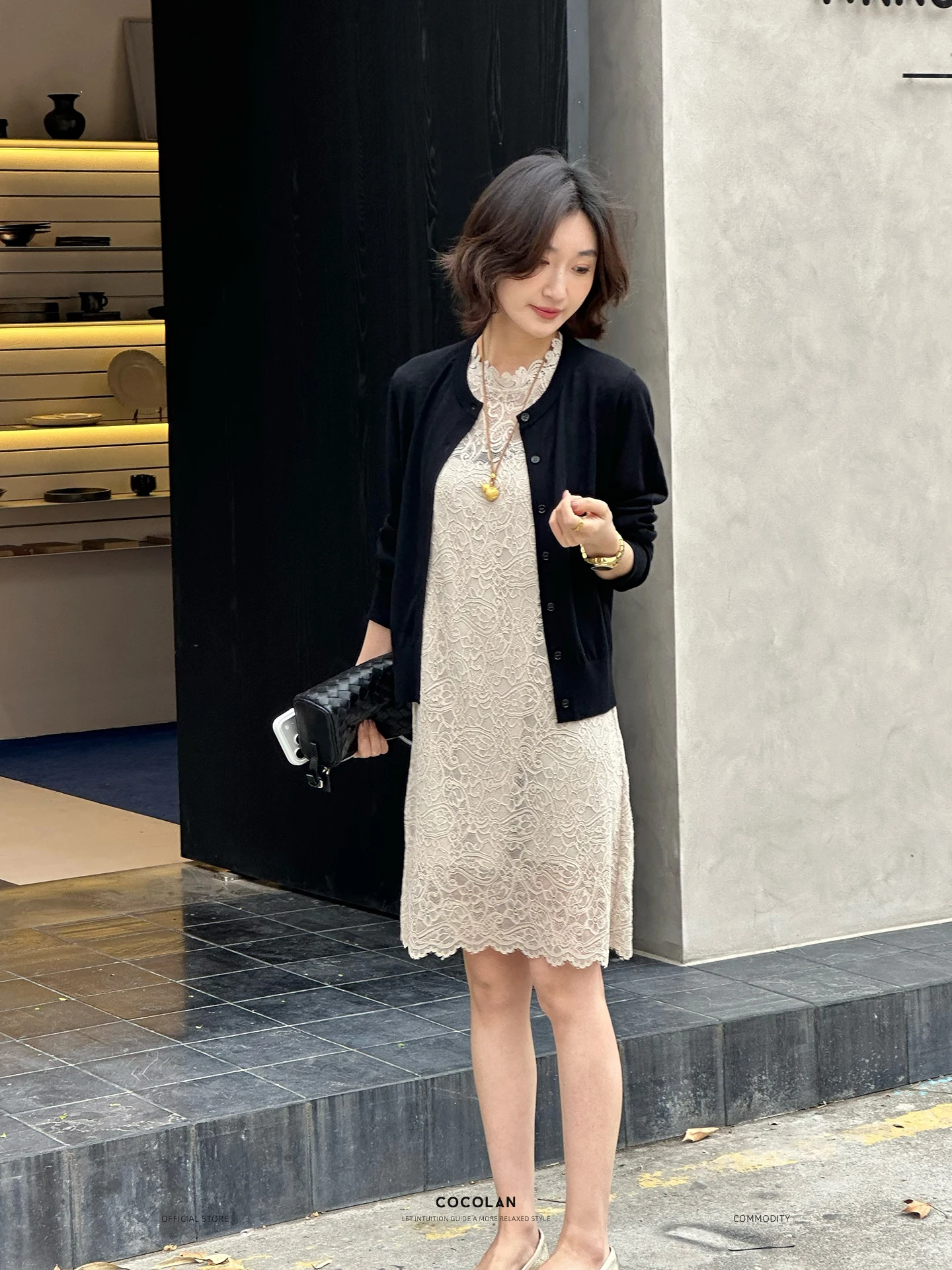 

Комплект Rosa LAN 2026: Новое платье с тяжелой вышивкой и кружевом, с топом-халтером, женский, простой стиль, из мягкого нейлона и полиэстера