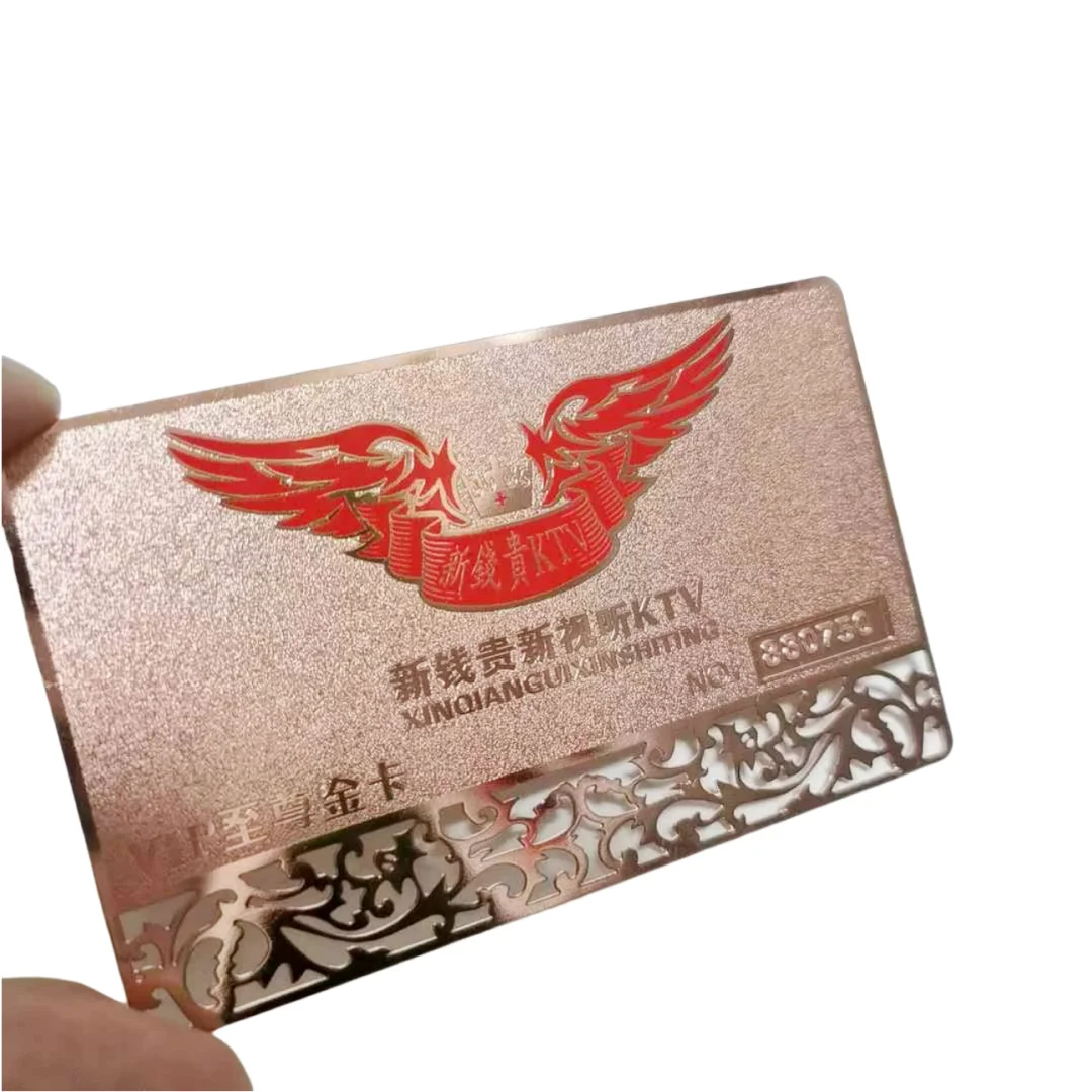 Customized inquiry 0.3mm Matt Silver Metal Business Name Card Luxury Business Card