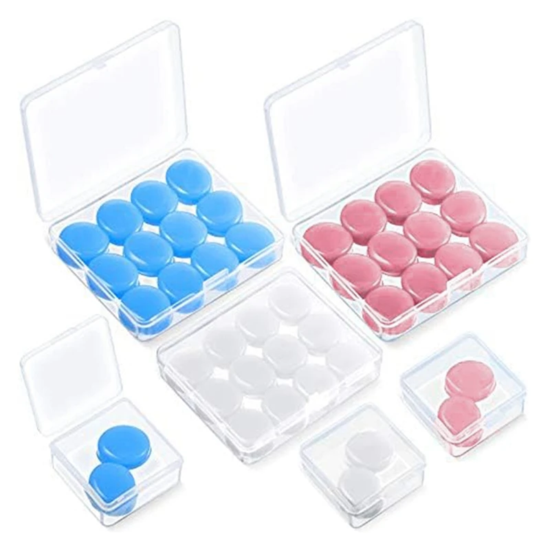 A92U-21 Pairs Ear Plugs For Sleeping Reusable Moldable Silicone Earplugs Soft Noise Cancelling Earplugs