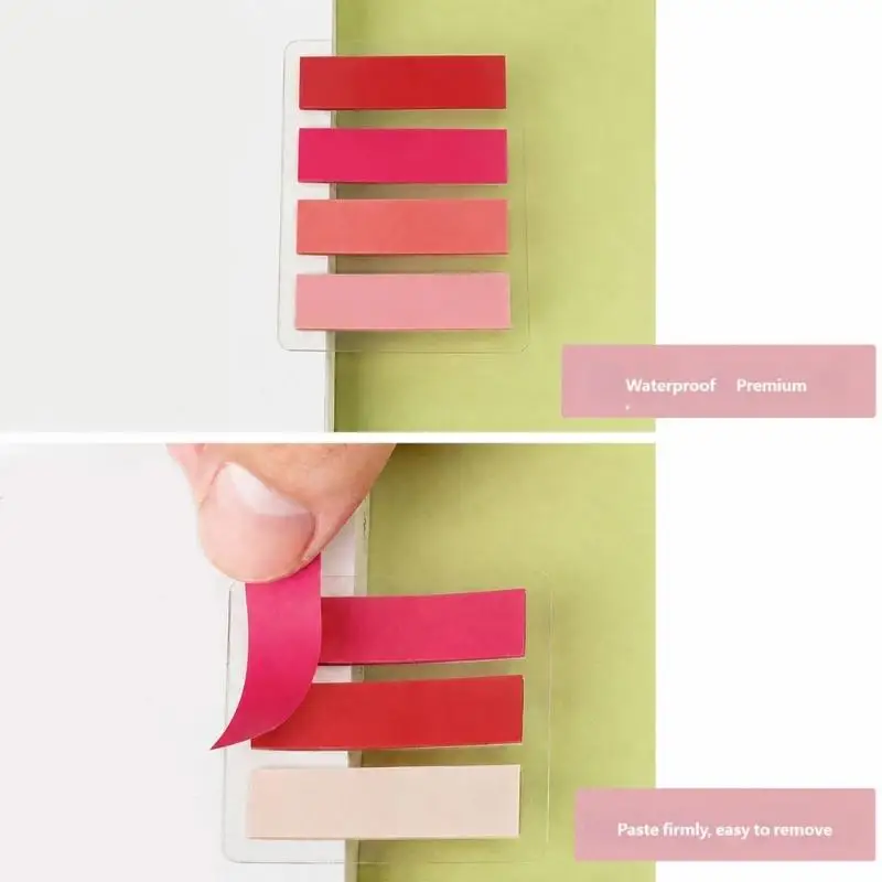 Y1UB Graduated Color Page Markers 1400 Tear-Resistant PET Note Strips Writable Adhesive Index Flags for Frequently Referenced