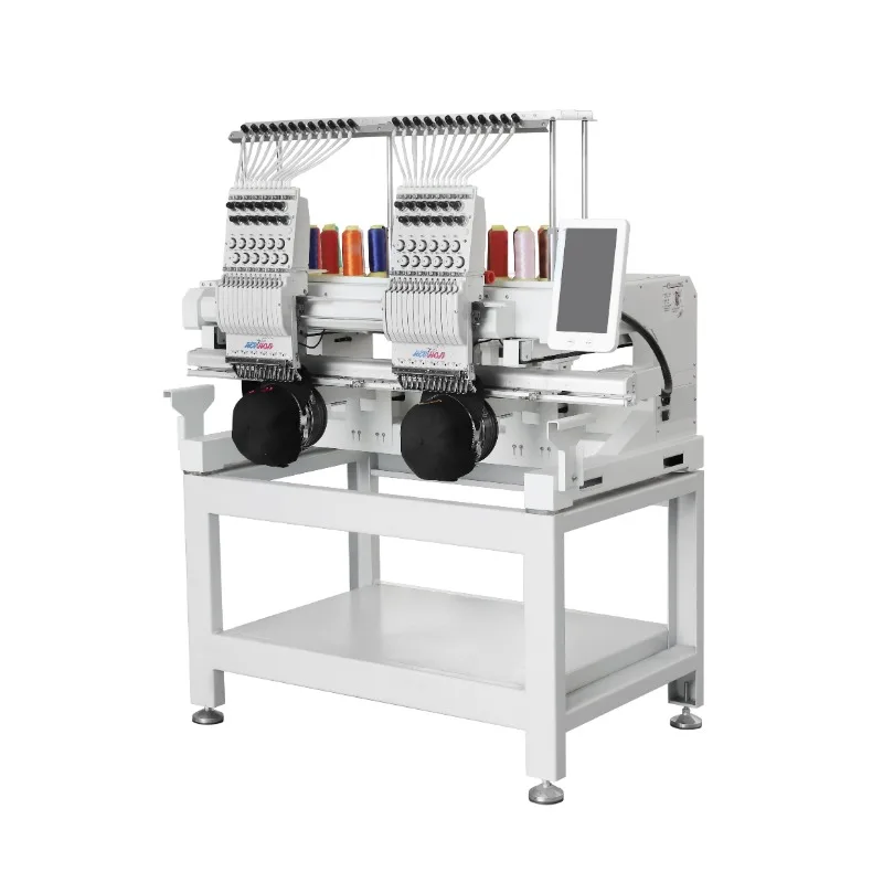 

Two Head Computerized Embroidery Machine Price for Tshirt Hat Embroidery Machine