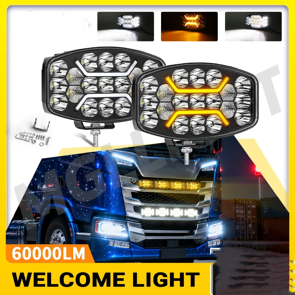 

HAOLIDE 10 “Car LED Working Light European Truck Off-Road Driving Light Headlight Auxiliary Light DRL Hi/Lo Beam for 4x4 SUV UTV