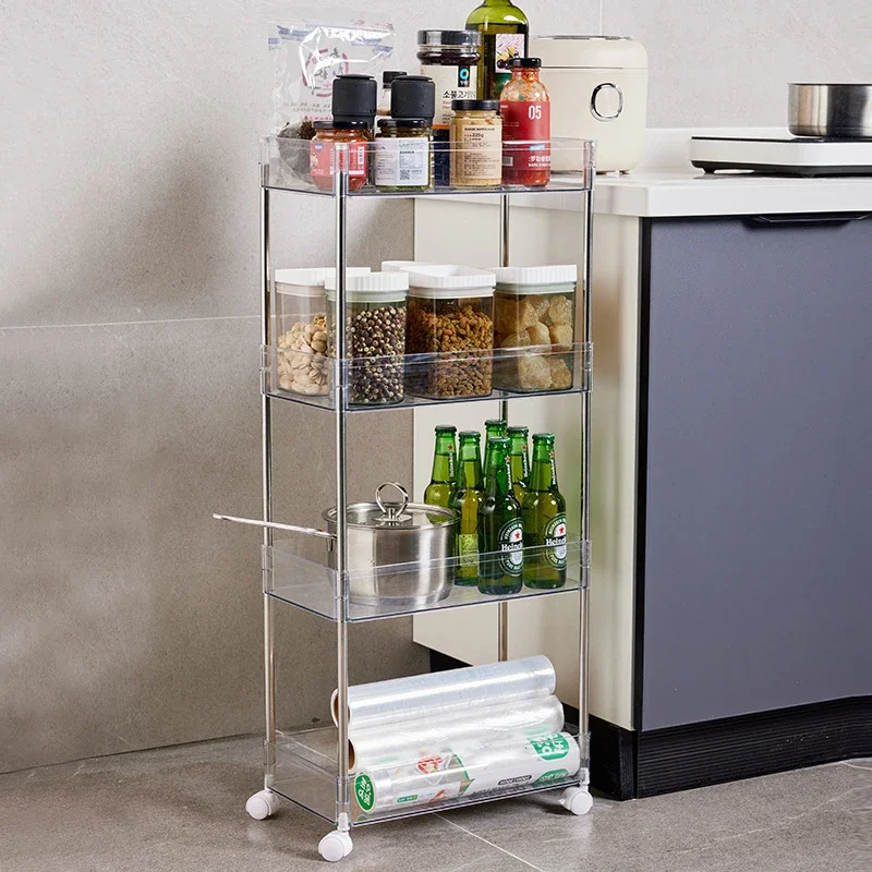 Storage Holders Trolley Shelving Bathroom Kitchen Mobile Snack Toys Bathroom Multilevel Bedroom Storage Book