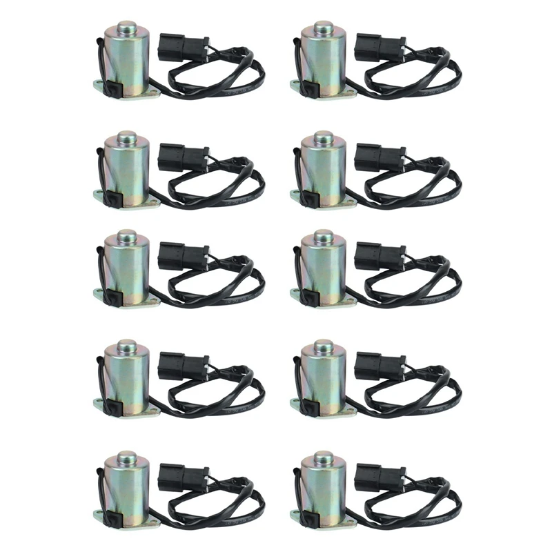 10X For Komatsu PC200-6 (6D102) Safety Lock Rotary Rotary Solenoid Valve Part Number 206-60-51130 2066051130