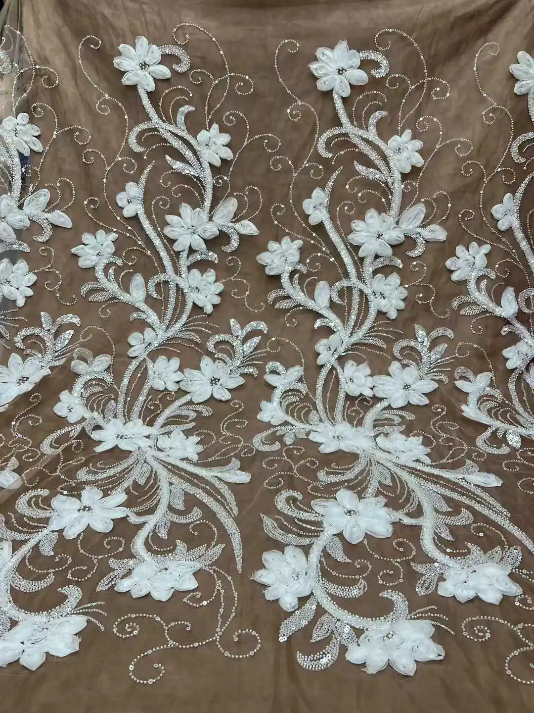 Afrikanischer Spitzenstoff, Pailletten, Perlen, Bräutigam, nigerianische Braut, hochwertiger französischer Tüll-Spitzenstoff für Hochzeitsfeierkleider