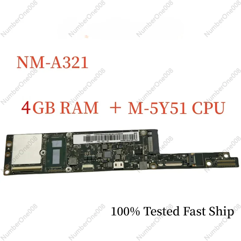 NM-A321 For Yoga 3 Pro 1370 Motherboard Bach SVT 5B20H30457 With-5Y51 CPU+4GB RAM Mainboard 100% Tested Fast Ship