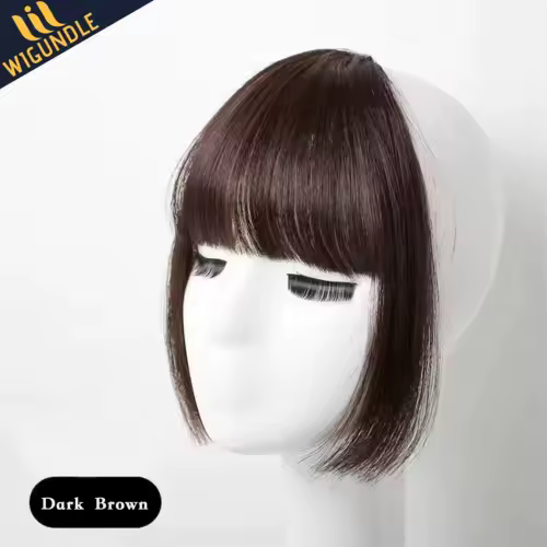 Fake Air Bangs Hair Styling Tools Hair Clip-In Extension Synthetic Hair Fake Fringe Natural False Hairpiece Women Clip In Bangs - Image 10