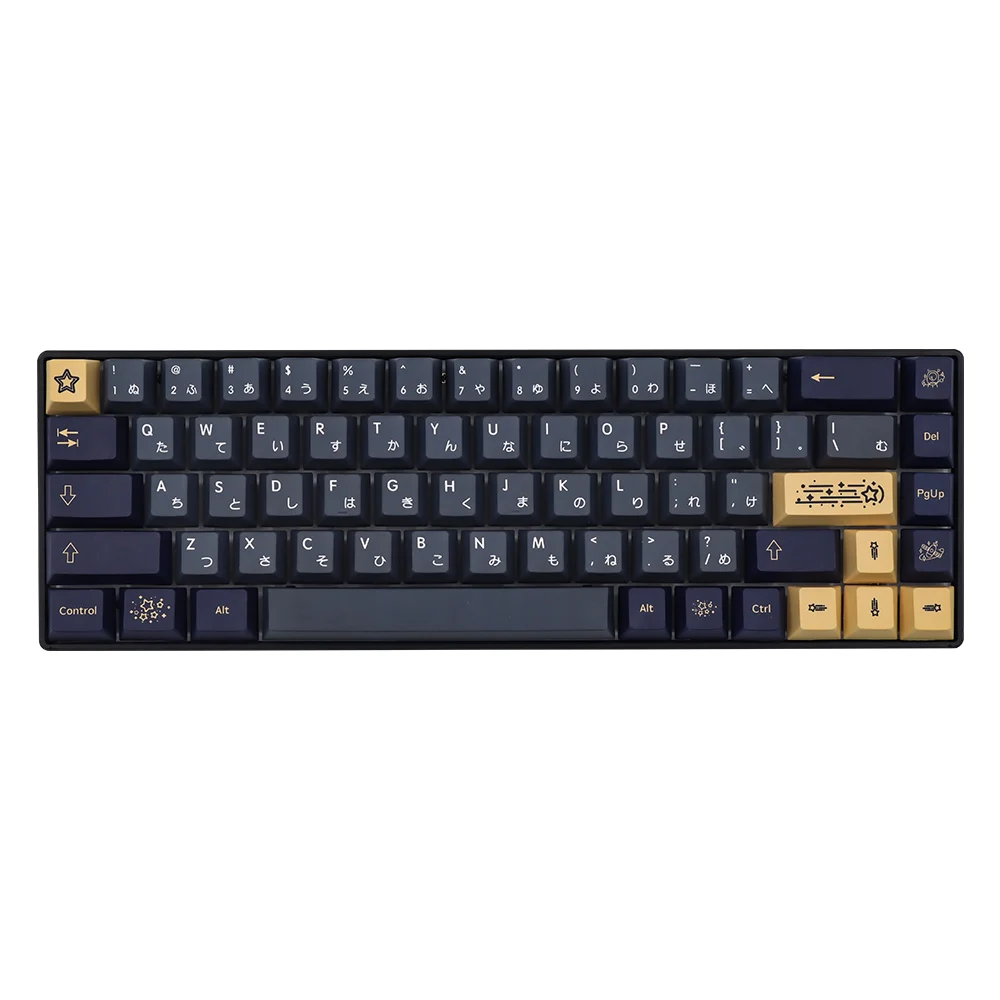 Teclado Mecânico Cap Key, PBT, DYE-Sublimação, GMK, Stargaze, Perfil Cereja, Interruptor MX, RK61, RK61, RK61, RK84, 87, 980, 104