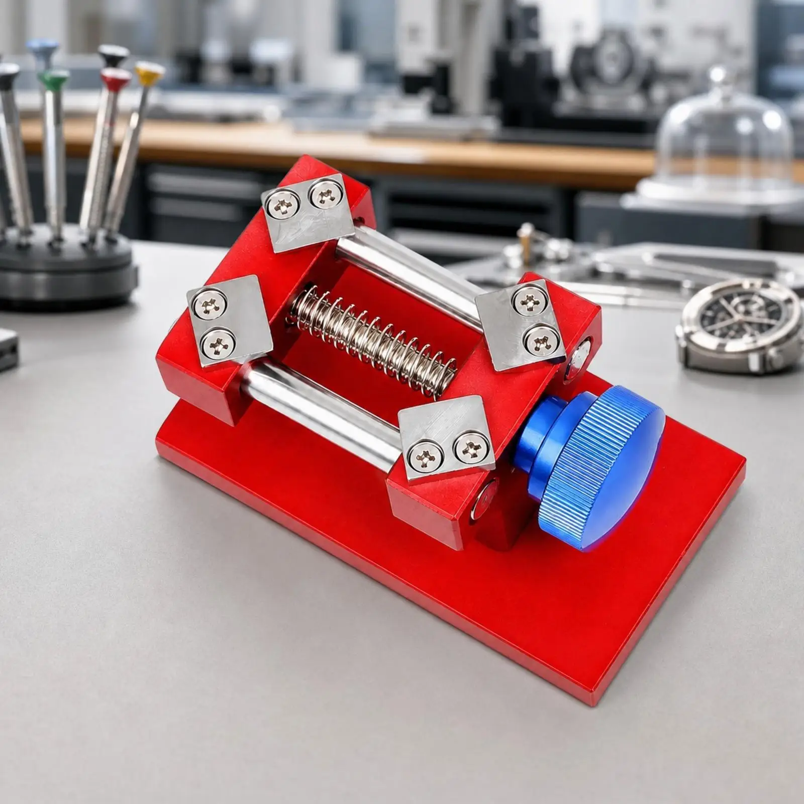 Aluminum Alloy Watch Repair Opener for Threaded Watch Backs Compact Watchmaker Tool for Hobbyists