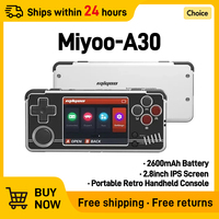MIYOO A30 Retro Game Console 2.8 IPS Portable Handheld Portable Retro Handheld Game HD Screen Open Source Linux System WIFI