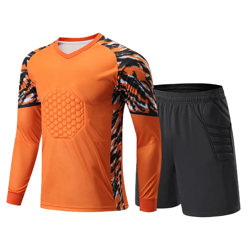 Soccer Goalkeeper Jerseys Shirts Men kids Football Long Sleeves Goal Keeper Uniforms Adult Kids Soccer Shirt Kit