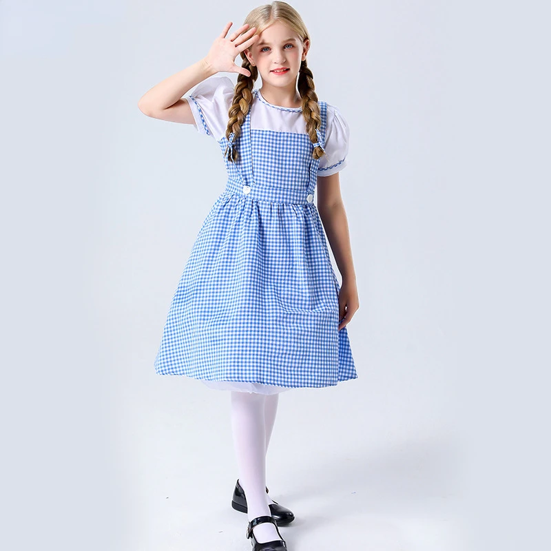 Halloween Party Dress Wizard of Oz Dorothy Alice Princess Dress Maid Dress Party Stage Performance Dress Cosplay Costume Dresses