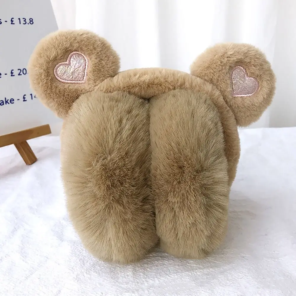 Adult Plush Soft Bear Ears Earmuffs Warm Ear Muffs Ear Warmers Ear Protection