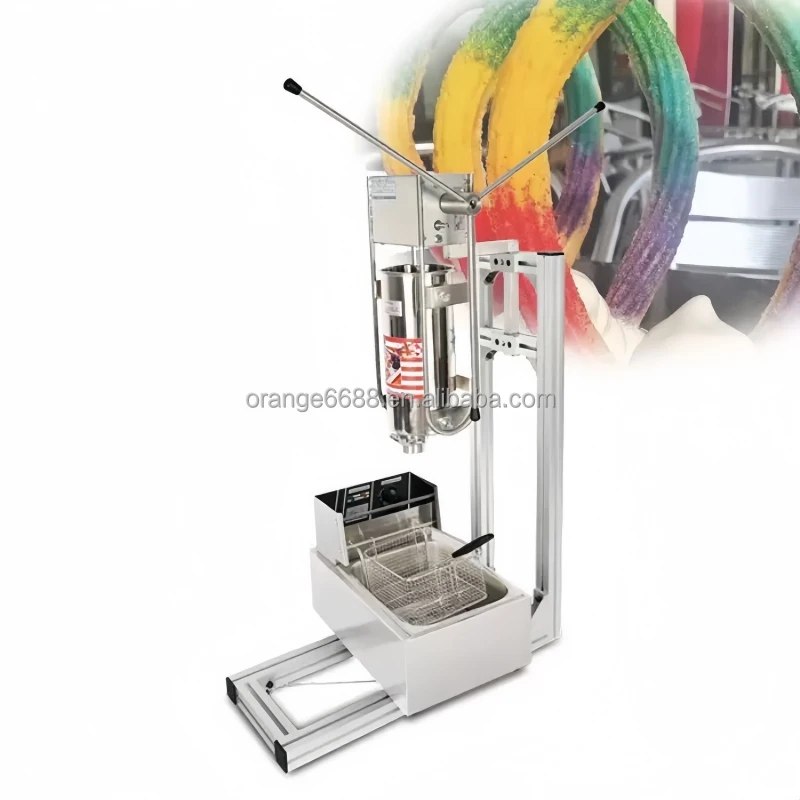 

Fast Shipping 5L Restaurant Equipment 5l Fritters Filling Machine Commercial Spanish Manual Fritters Machine with Fryer