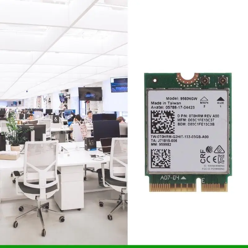 

Двухдиапазонная карта U55C Wireless-ac 9560 9560NGW WiFi 802.11ac BT 5.0 M.2