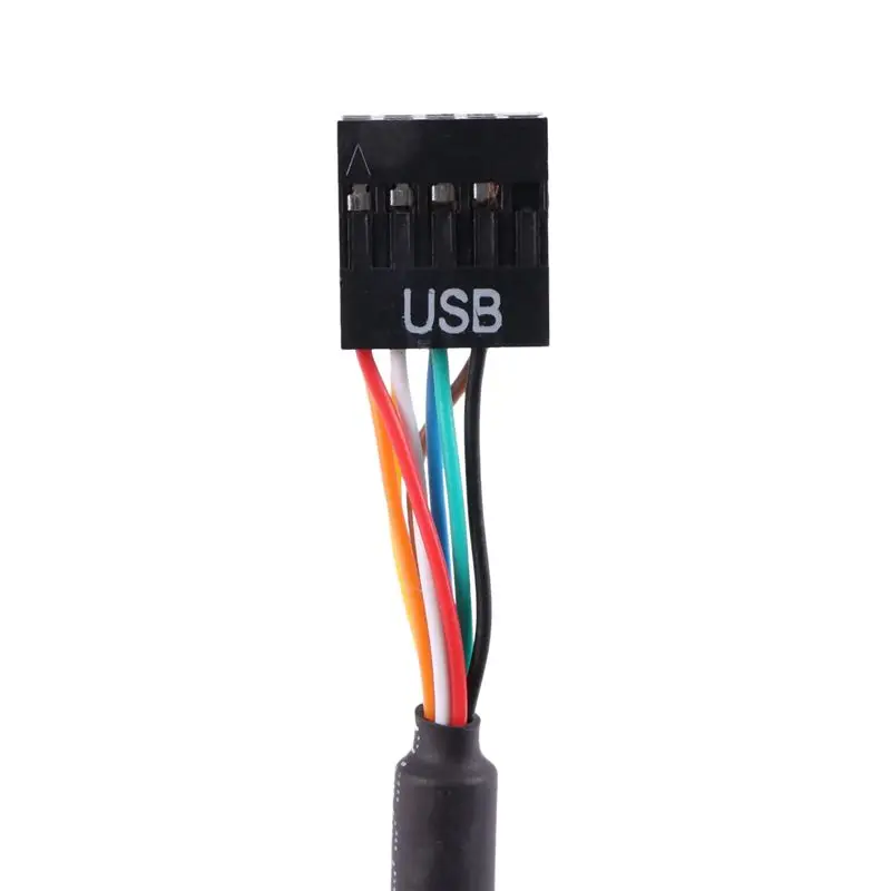 DT51 5Pcs USB 2.0 9 Pin Female to USB 3.0 20 Pin Male Cable Adapter Connector for Motherboard Front Panel