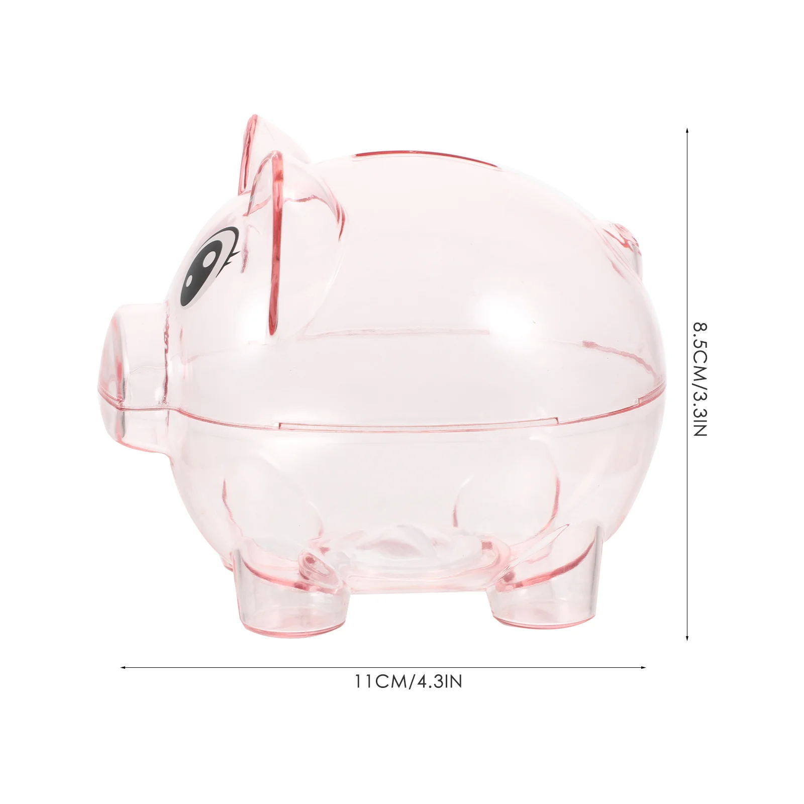 2Pcs Transparent Piggy Bank Jar for Kids Safe Coin Storage with Exquisite Craftsmanship Ideal Birthday Gift for Children Boys
