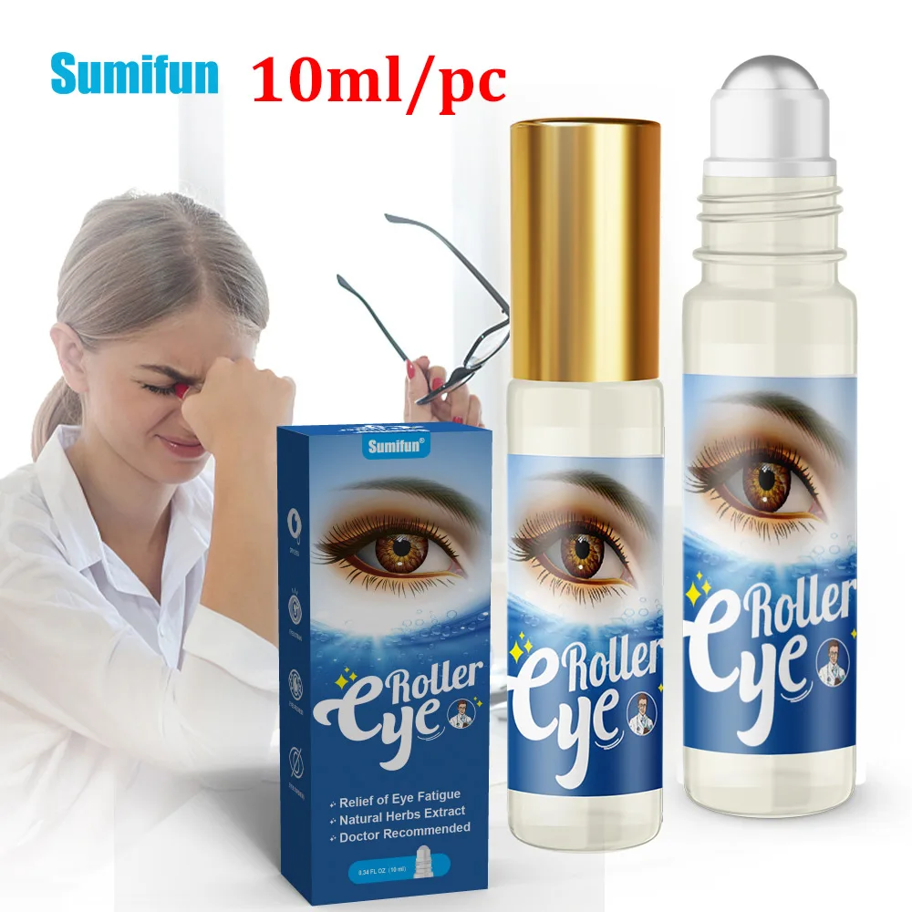 10ml/box Chinese Herbal Medicine Eye Care Liquid Roller Treatment Blurred Vision Tiredness Relief Dark Circles Puffiness Health