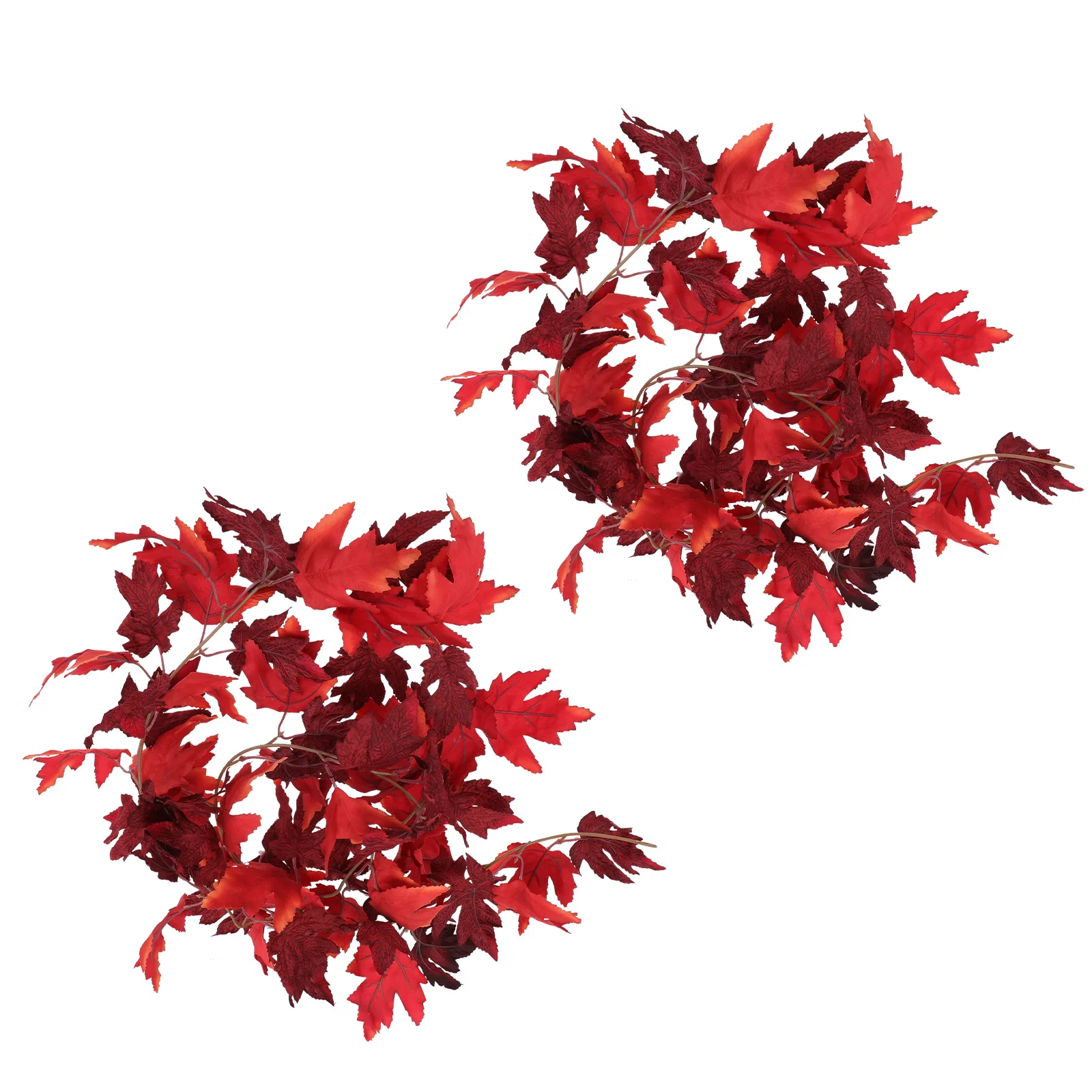 

2Pcs Simulated Artificial Plant Fake Maple Artificial Leaf Diy Decor Leaf Realistic Red DIY Crafts Home Decor Scene Layout