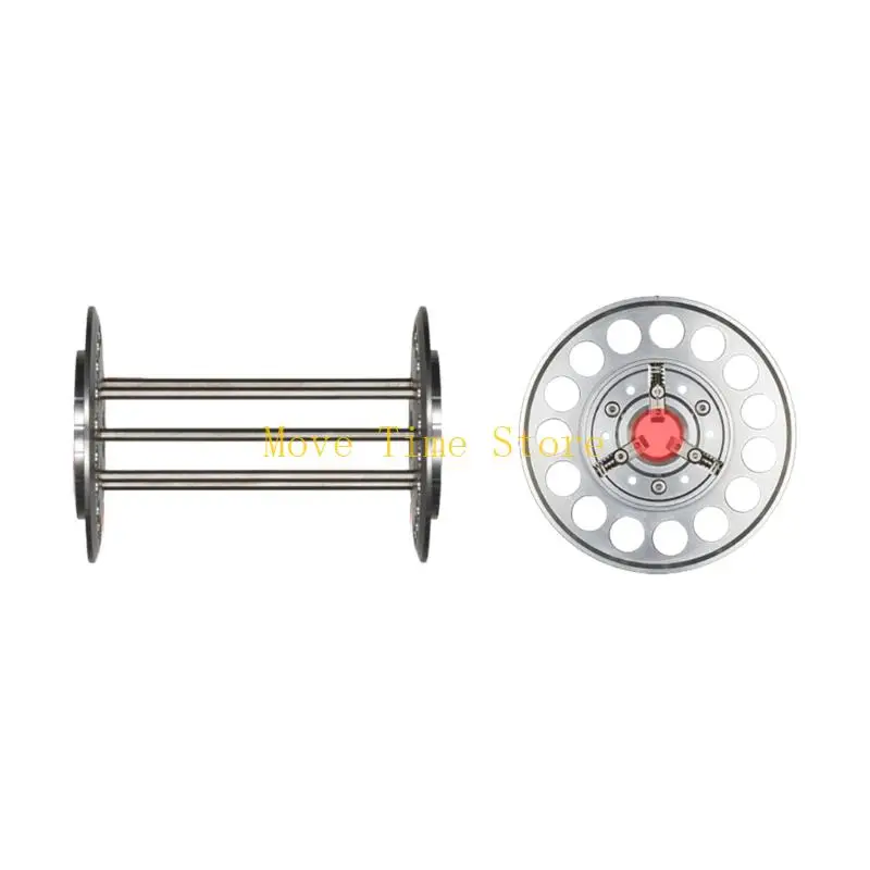 92ME Outdoor Fishing Line Washing Wheel with Aluminum Round Side Plates, 19mm Center Hole and Shared Tackle Structure Use Case