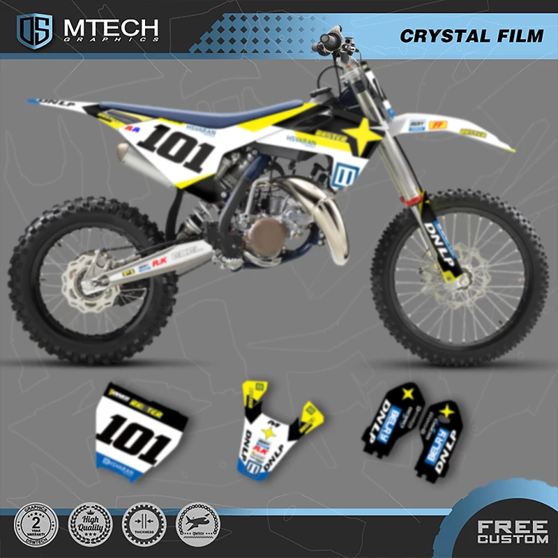 

DSMTECH Custom Team Graphics Backgrounds Decals Stickers Kits For Husqvarna TC85 2023 2022 2021 2020 2019 2018 001