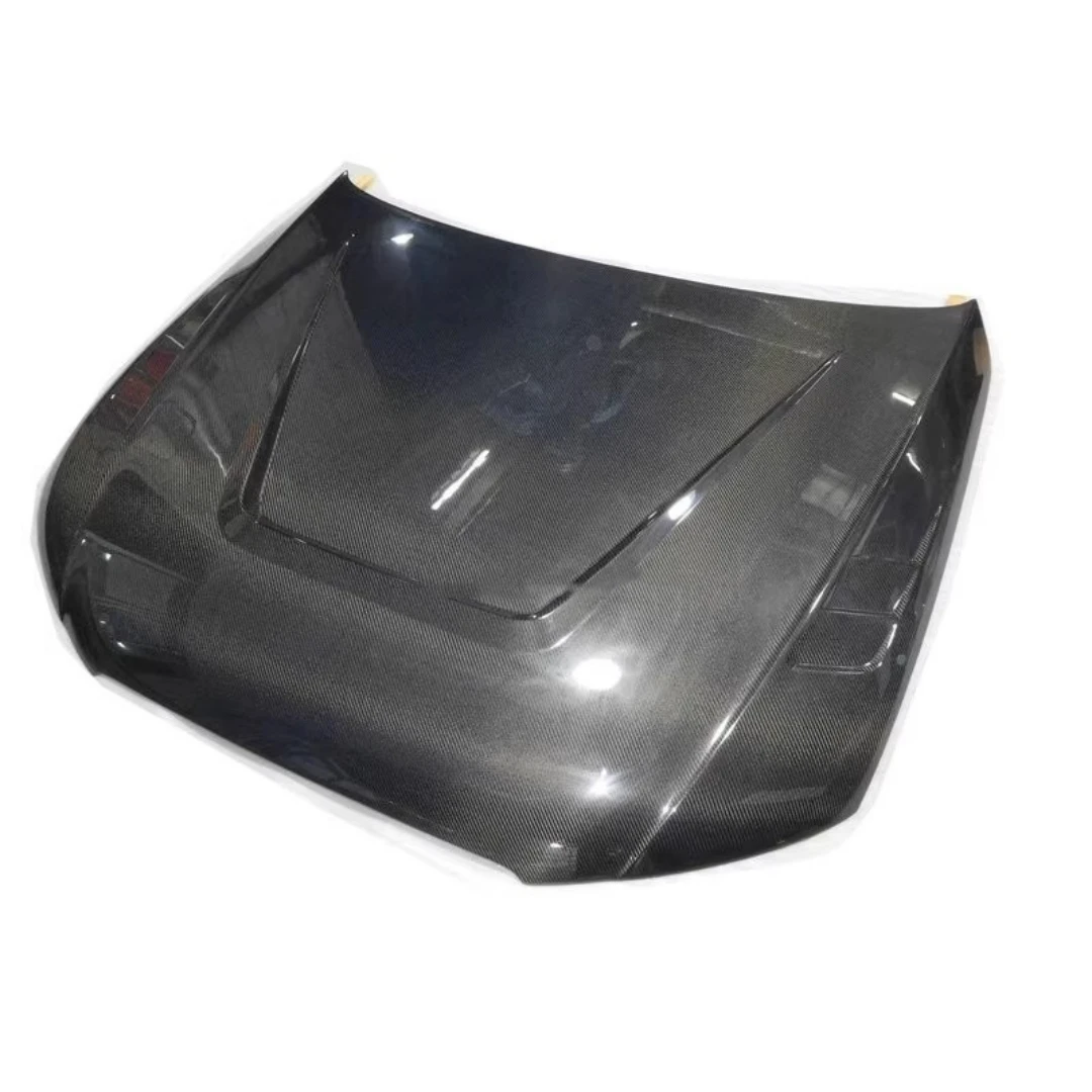 Unpainted Resin Carbon Fiber Engien Hood Engine cover for Audi A4 B8 2009 2010 2011 2012 modified Auto Accessories