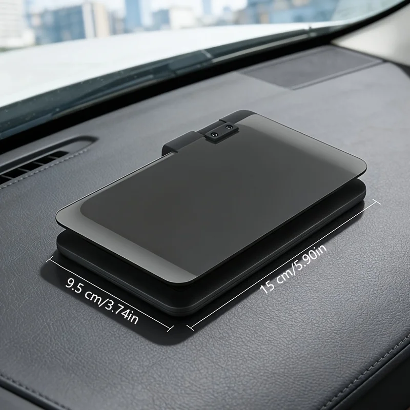 2-in-1 HUD Car Phone Holder, Multifunctional Head Up Display Navigation Mount, Reflective Bracket with One-Handed Use