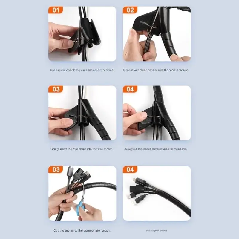31BA Desktop Wiring Storage Cord Winder Holder Perfect For Organizing Power Cables Data Lines In Home Or Work Place