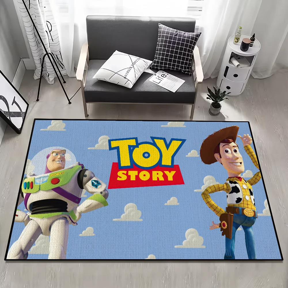 

Вуди мультяшный дверной коврик для гостиной T-Toy S-Story, украшение для комнаты, прикроватное украшение, кровать, пол, ванна, кухня, входной ковер, большой ковер