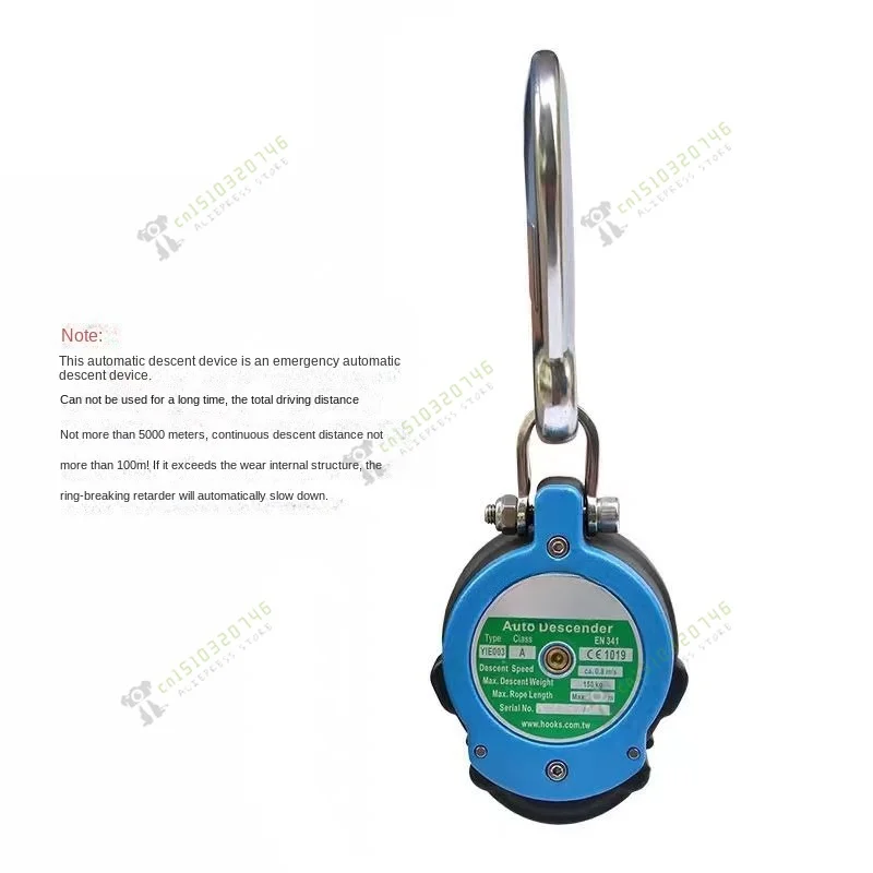 Reciprocating Altitude Descending High-Rise Escape Descender Rescue Disaster Relief,Constant Speed Safe Rope Fire Prevention