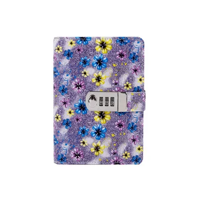 Portable loose-leaf color page password notebook notebook notepad notebook diary Creative notebook Planner A6
