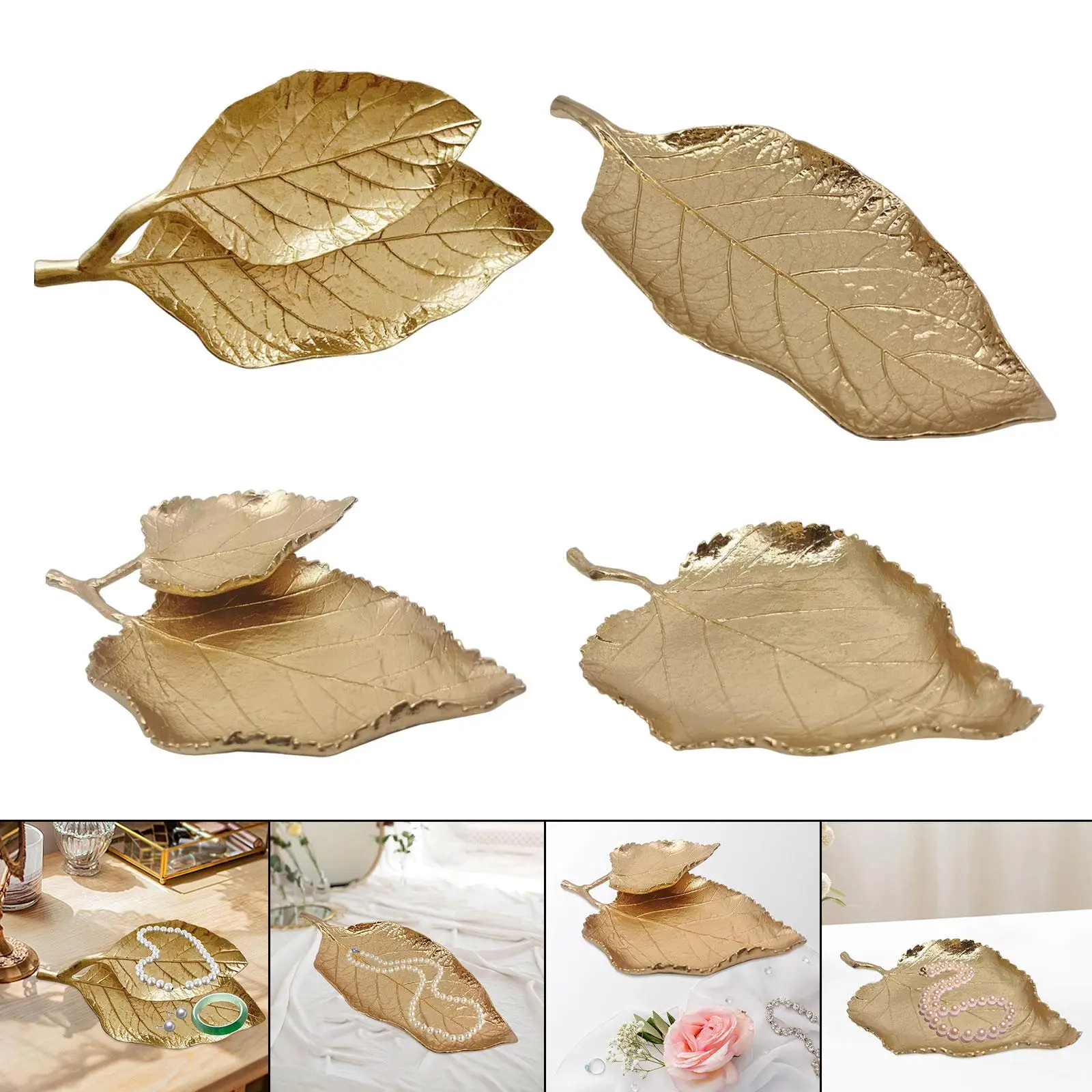 Jewelry Display Plate Creative Ornament Decorative Jewelry Tray Jewelry Trinket Dish for Bedroom Home Necklace Earrings Gift