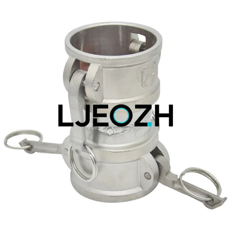 304 Stainless Steel Quick Connector Oil Drain Female End Variable Diameter Male End 3 Inch 4 Inch Connector