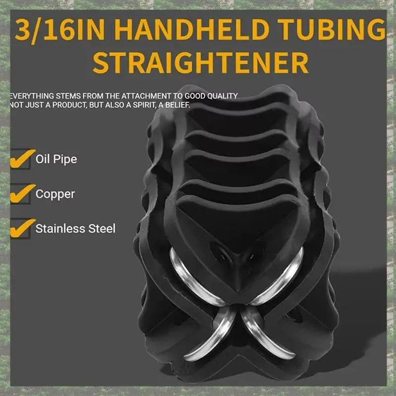 Best Of 2025-Strumento per raddrizzare tubi universali Piastra per tubi portatile nera per strumento per raddrizzare tubi piegati C