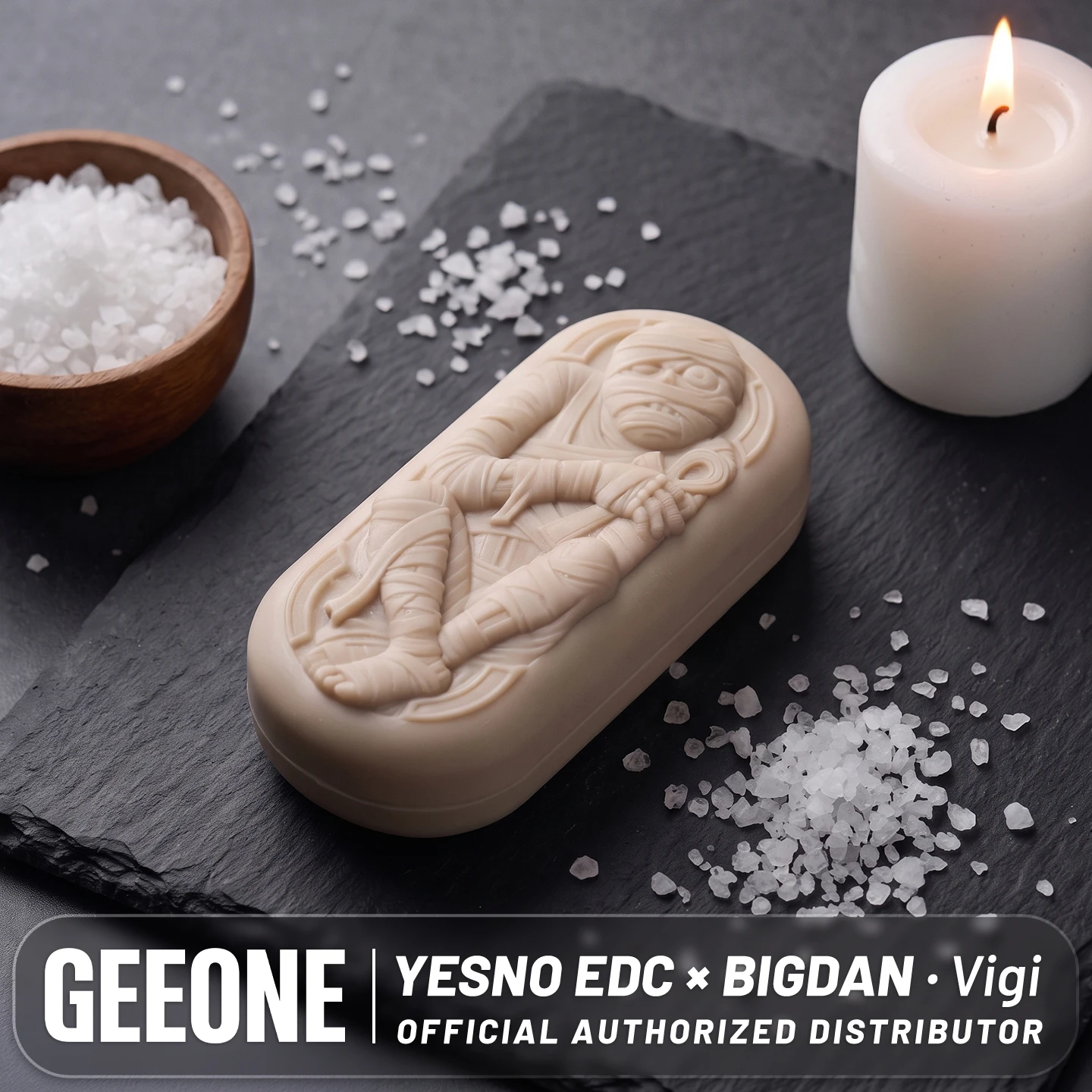 YESNO EDC × BIGDAN Vigil Quick Disassemble Direct-Push Fidget Slider Mechanism Dual Track High Low Squeaky Tone Slider